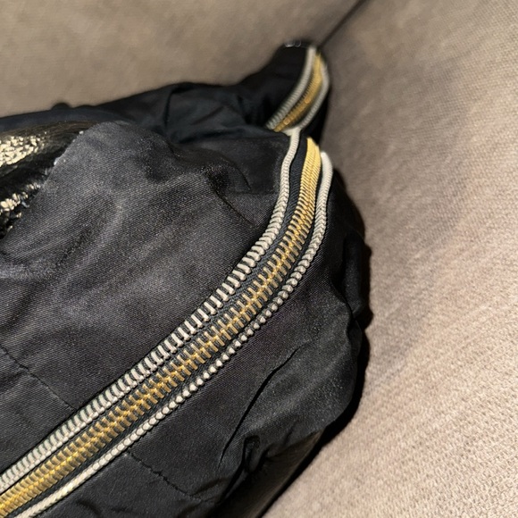 PRADA BLACK TESUTO NYLON/ PATENT LEATHER Handbag - Picture 7 of 12